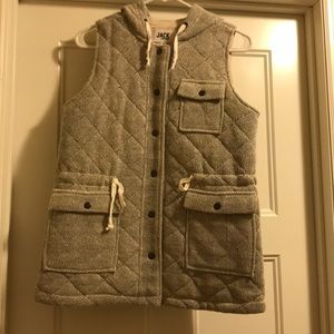 Quilted Vest with a Hood